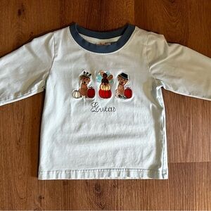 Thanksgiving shirt personalized with Lucas